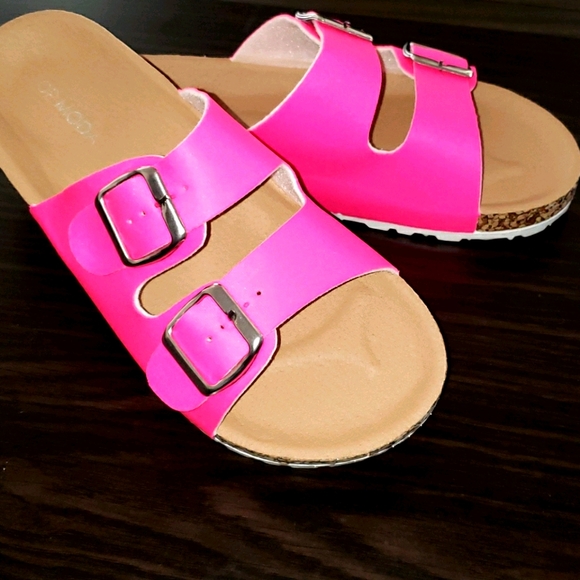 Neon Pink Sandals - Picture 3 of 6